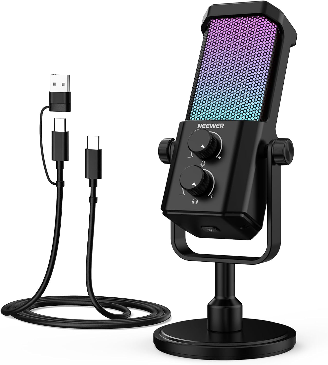 Pc Gaming Usa - AI USB Podcasting Microphone, Plug &