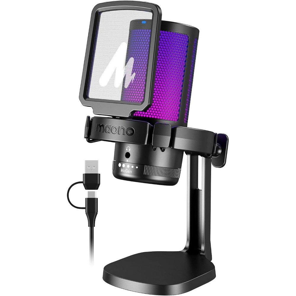 Pc Gaming Usa - USB Gaming Microphone with Noise Cancellation