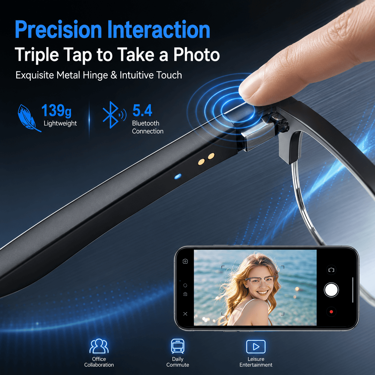 AIMB V2 Smart Bluetooth Glasse - Gaming Glasses Blue Light review and price