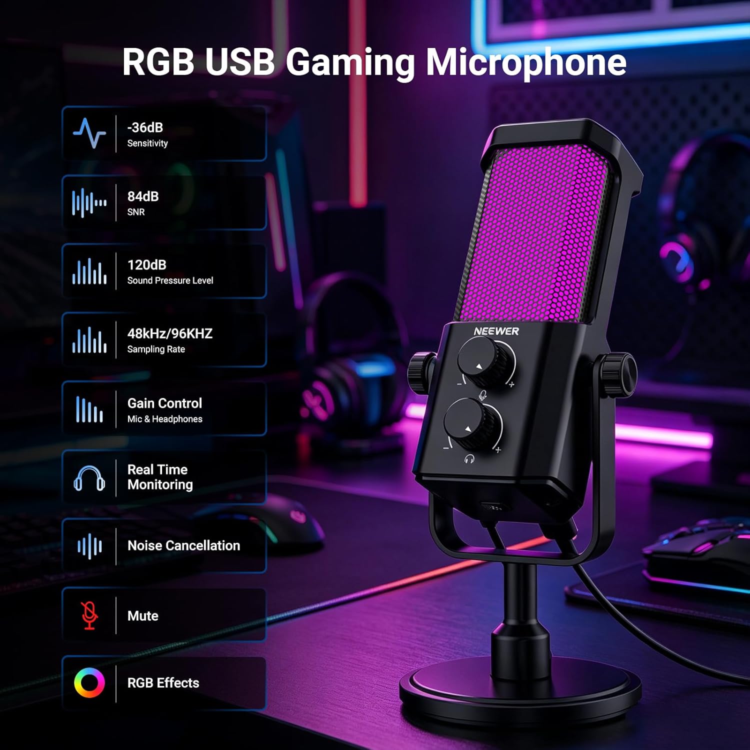 AI USB Podcasting Microphone,  - Pc Gaming Usa review and price