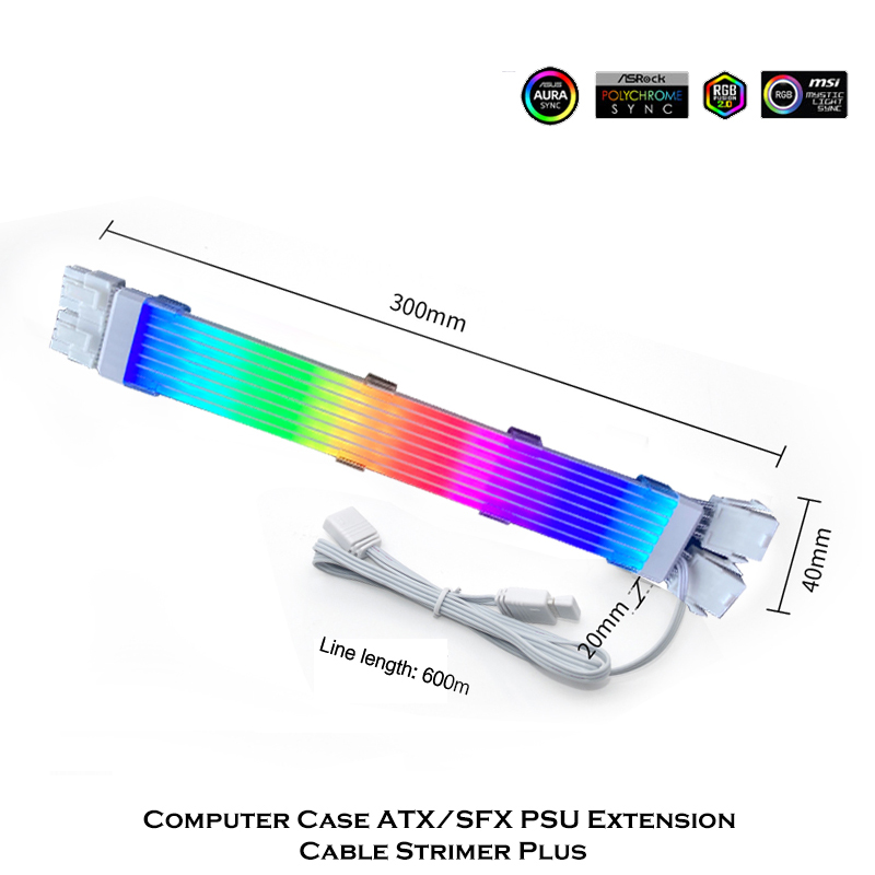 PSU Extension Cable RGB Strime - Pc Gaming Lian Li review and price