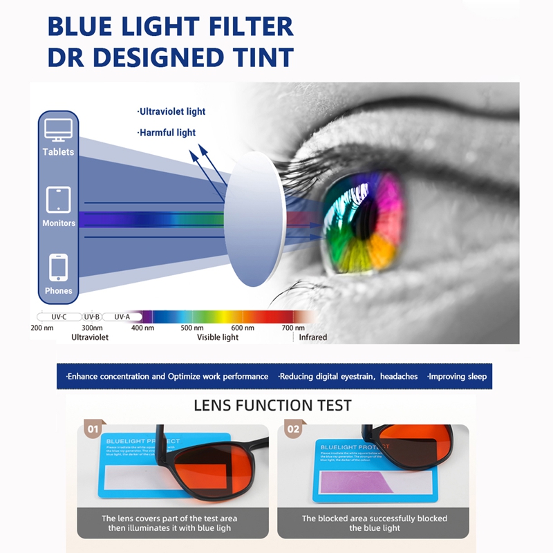 OKH Retro Oval Glasses Orange  - Gaming Glasses Blue Light review and price