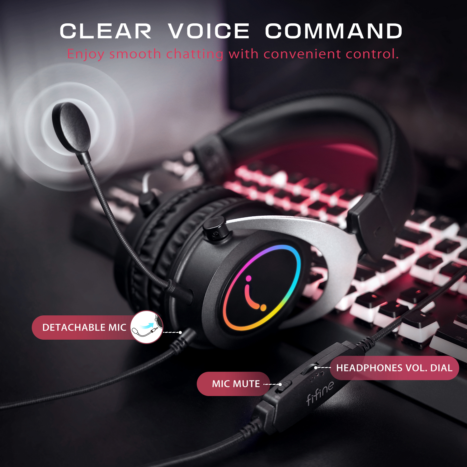 FIFINE Gaming Headpset with Dy - Pc Gaming Xbox Controller review and price
