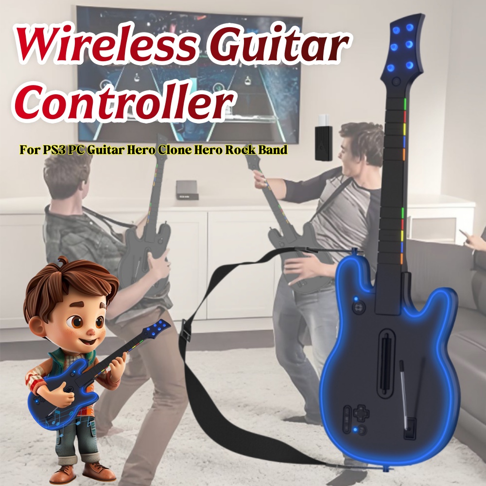 Wireless Guitar Controller wit - Joystick Pc Gaming review and price