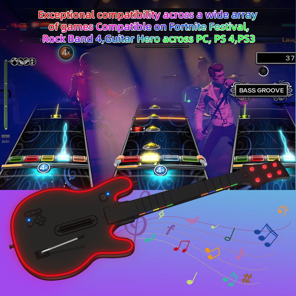 Wireless Guitar Controller wit - Joystick Pc Gaming review and price