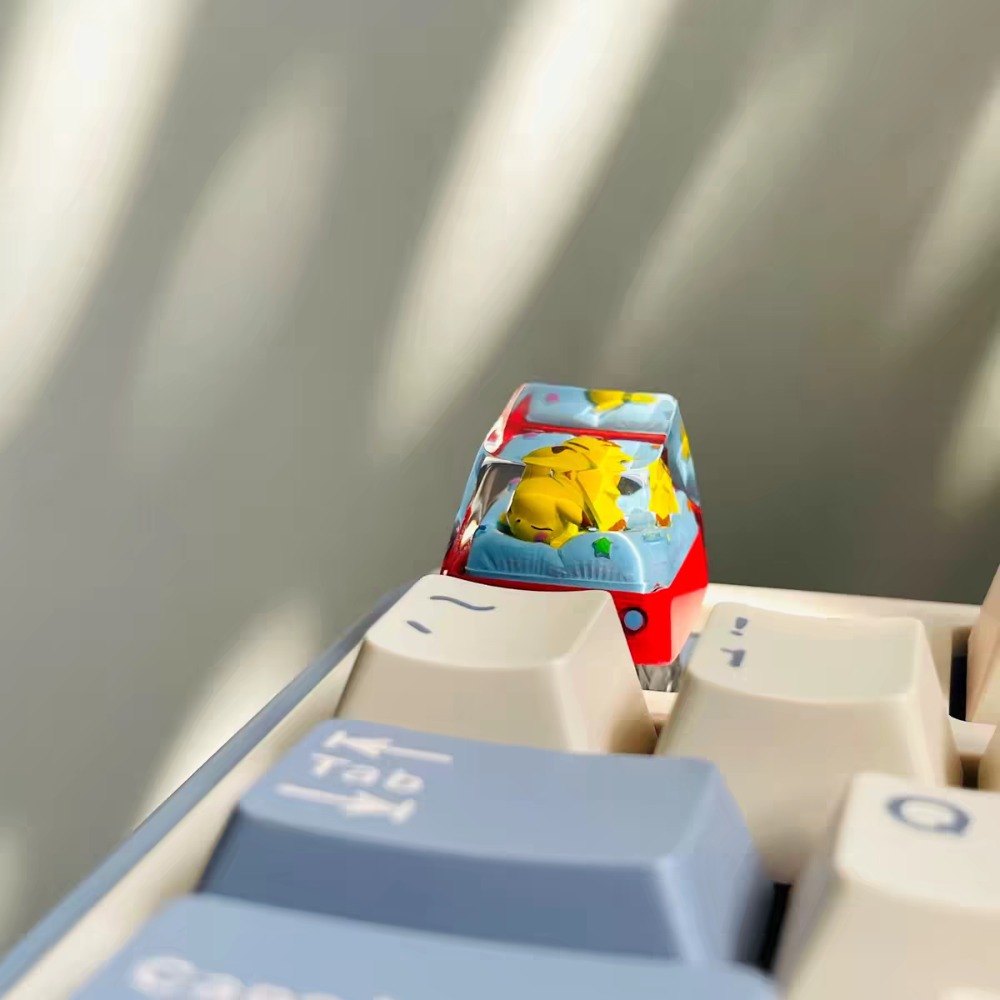 Pokémon Pikachu Keycaps, Mecha - Custom Keycaps review and price