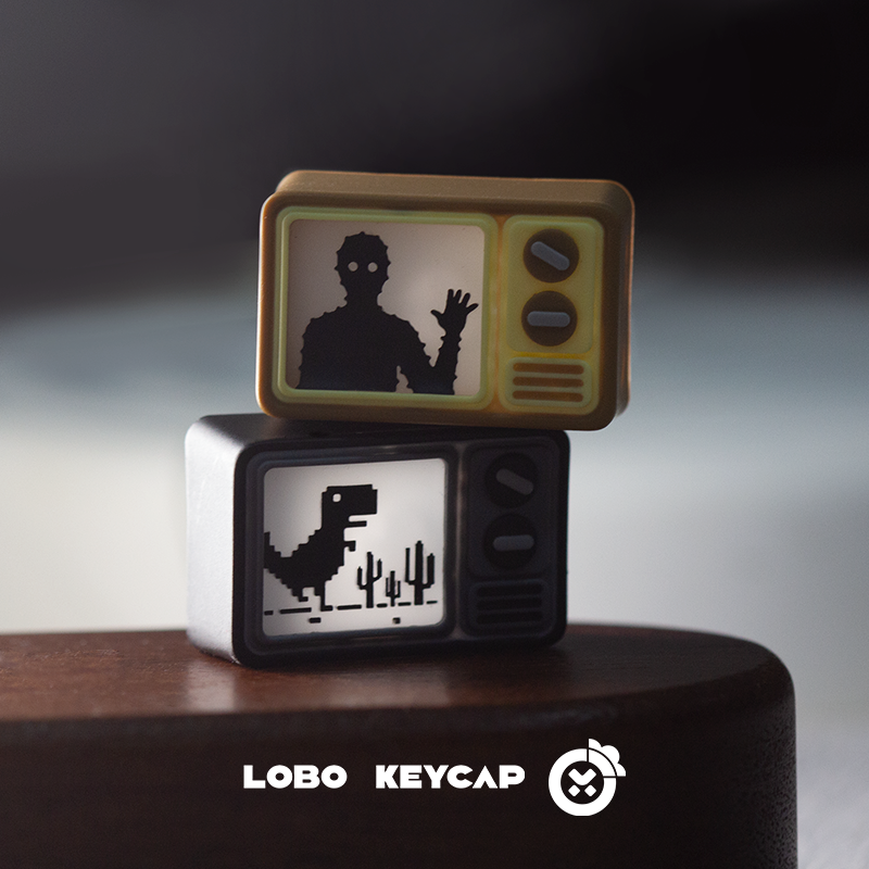 Fashion Dinosaur TV Keycaps Li - Custom Keycaps review and price