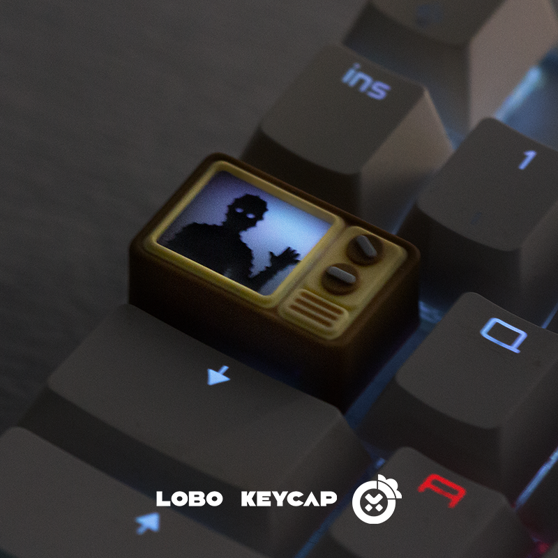 Fashion Dinosaur TV Keycaps Li - Custom Keycaps review and price