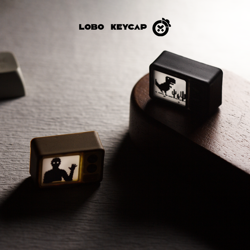 Fashion Dinosaur TV Keycaps Li - Custom Keycaps review and price