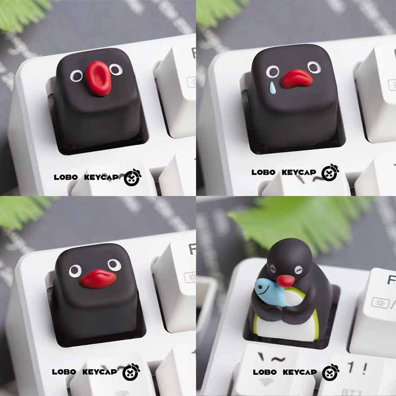 Cute Pingu Anime Series Pengui - Custom Keycaps review and price